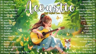 Best Chill English Acoustic Love Songs 2024🎈 Morning Acoustic Songs 🎈 Positive Music Playlist Lyric [upl. by Thin]