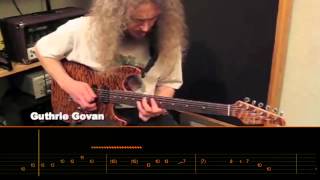 GUTHRIE GOVAN Larry Carlton style with Tab pro automated tab [upl. by Odnalro883]