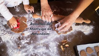 Receita BOLACHAS MANTEIGA DE AMENDOIM  Primeiros passos p uma Alimentação Saudável  Episódio 42 [upl. by Moses]