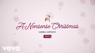 Sabrina Carpenter  A Nonsense Christmas Lyric Video [upl. by Arella771]