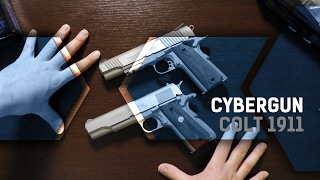 Cybergun Colt 1911 Series 70ampRailgun [upl. by Essirahc]