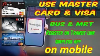 How to register simplygo app  Visa card  master card [upl. by Anitsua]