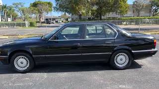 1988 BMW 7 Series 735i Sedan E32 Sedan  Pompano Beach FL [upl. by Dranyam]