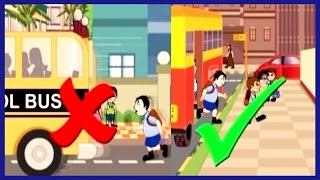 Road Safety For Kids  Kids Educational Video  Rhymes4Kids [upl. by Belanger295]