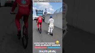 Yuki Tsunoda VS Charles Leclerc f1funnymoments yukitsunoda charlesleclerc [upl. by Shae]