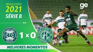 CORITIBA 1 X 0 GUARANI  MELHORES MOMENTOS  26ª RODADA SÉRIE B 2021  geglobo [upl. by Slaughter]