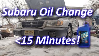 Subaru Forester Oil Change  Quick and EASY [upl. by Leonanie]