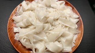 Easiest way to make flat rice noodles for pad see ew ผัดซีอิ้ว using a microwave [upl. by Esta]