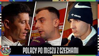 LEWANDOWSKI PO MECZU POLSKA  CZECHY WIDZĘ WIELE POZYTYWÓW WYWIADY Z PIŁKARZAMI [upl. by Anoel]