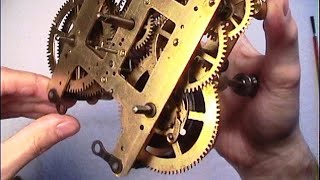 Clock Repair Basics Letting down the mainspring power Mainspring Clamps Beginner lesson [upl. by Llerrem]