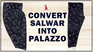 Convert Salwar Into Palazzo  Palazzo From Salwar  Trending Fashion [upl. by Ruella32]