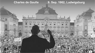 Charles de Gaulle Rede an die deutsche Jugend vom 9 September 1962 [upl. by Wayolle999]