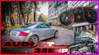 Audi TT mk1 quattro 18t 325 hp stage 3  46 sec to 100 kmh [upl. by Ainnos]