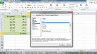 Excel  Grundlagen der Stundenberechnung  Zeitfunktionen [upl. by Jc357]