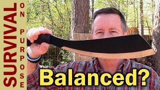 Schrade Parang Machete Review and Balance Test [upl. by Debi819]