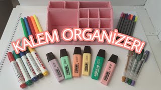 Kalem Organizer Yapımı  Çok istenen video DIY Pencil Organizer [upl. by Averil]