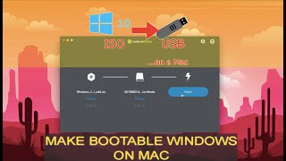 How to CreateBurn Windows Bootable USB Stick on MacOS Free [upl. by Akirderf]