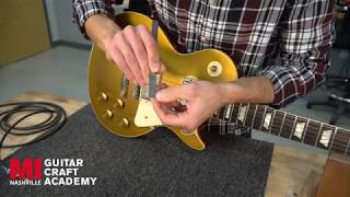 Adjusting a TuneoMatic Bridge – Guitar Setup and Maintenance [upl. by Magocsi]