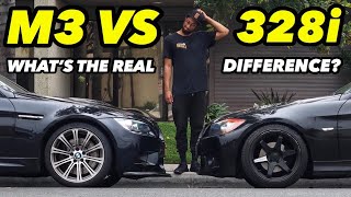 M3 VS 328i BATTLE OF THE BMWS [upl. by Corrianne881]