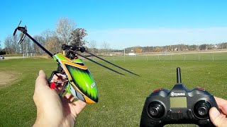 Eachine E130 Beginners Altitude Hold Helicopter Flight Test Review [upl. by Airamana560]