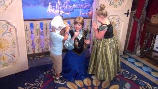 Meeting Elsa and Anna in Epcot [upl. by Nwahsit]