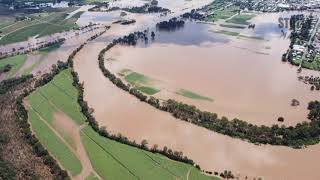 Maryborough Floods 27022022 106pm drone footage [upl. by Elladine]