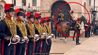 HILARIOUS Guard Can’t Stop Laughing As Horse Refuses To Stand Still [upl. by Carbrey]