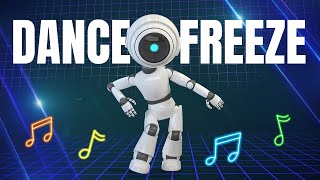 Robot Dance FREEZE  Fun Exercise Game for Kids [upl. by Eceertal]