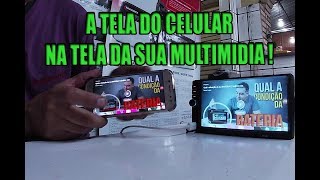 Como fazer espelhamento do celular na central muitimidia mp5 playsound [upl. by Montagna824]