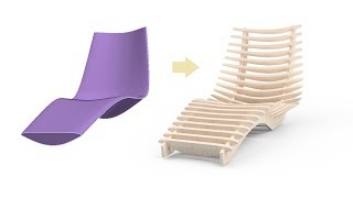 Woodwork for inventor V8 and freeform skeleton tutorial sun chair [upl. by Straus]