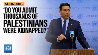 Journalist Grills Danon on Palestinians Kidnappings  Dawn News English [upl. by Elletsyrc673]