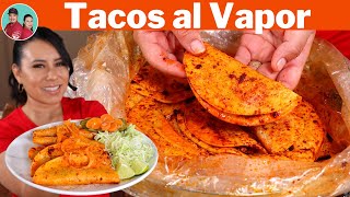 Tacos al Vapor Enchilados de Chicharron Prensado  Mira lo Facil que son de Hacer [upl. by Island342]