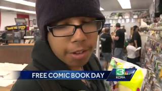 Free Comic Book Day brings out people of all ages [upl. by Amati]