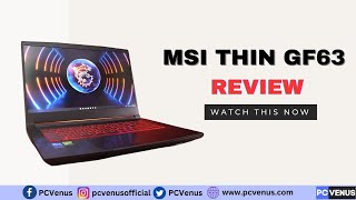 MSI Thin GF63 Gaming Laptop  Review  Laptop  Tech [upl. by Ahsiuqat]