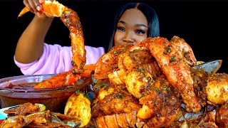 KING CRAB SEAFOOD BOIL MUKBANG  DESHELLED SEAFOOD BOIL MUKBANG  Seafood  Mukbang [upl. by Ennazor462]