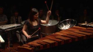 Steve Reich Six Marimbas Counterpoint by kuniko [upl. by Lucilla]