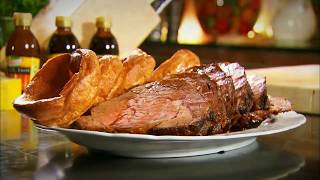 Marco Pierre White recipe for Roast beef with Yorkshire puddings and gravy [upl. by Desirea]