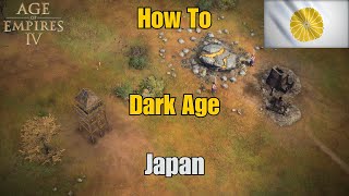 Build Order For Japan In AOE 4  Dark Age Samurai Rush [upl. by Htenay803]