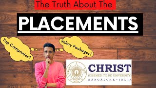 PLACEMENTSCHRIST UNIVERSITY BANGALORE Honest Truth Salary Packages Top Companies Process Tips [upl. by Eniwtna]