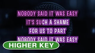 The Scientist Karaoke Higher Key  Coldplay [upl. by Kapoor185]