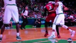 Rajon Rondo breaks  dislocate arm Game 3 Celtics vs Heat [upl. by Stilla268]