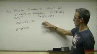 Transformacion ISOBARICA 01 termodinamica TECNOLOGIA [upl. by Joacimah229]