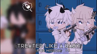 Treated like a baby for mission P6Gacha clubgacha story hope you like it 😿❣️ [upl. by Imaon]