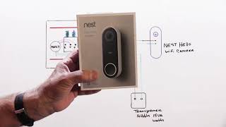 Connecting a Nest Hello WiFi Door Camera to a NuTone Intercom System or Electronic Door Chime [upl. by Matt]