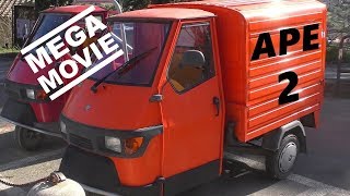 The mega cool 70 anni 70 years APE cars movie PART 2 Teil 2  Piaggio Italia Italy  70 Jahre APE [upl. by Yenaj733]