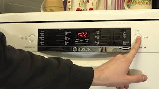 How to Tip 125  Change rinse aid amp Salt settings on Bosch serie 4 dishwasher extra dry hot fill [upl. by Tyree]