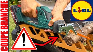 LIDL coupe branches sans fil PARKSIDE PASA 20Li A1 x20vteam 20v Cordless Garden Saw AkkuAstsäge [upl. by Carmine286]