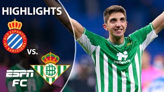 Real Betis keeps hot streak intact with win over Espanyol  La Liga Highlights [upl. by Olin]