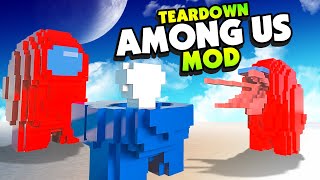 Destroying Crewmates in TEARDOWN With AMONG US Mod  Teardown Mods [upl. by Etnomaj]