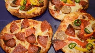 Make Your Own Pizza Using Pita Bread  UNBELIEVABLY EASY AND DELICIOUS [upl. by Alvie]